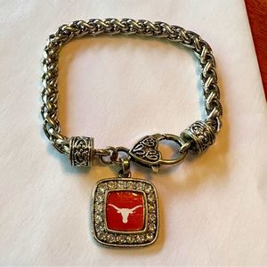 Texas Longhorns charm bracelet